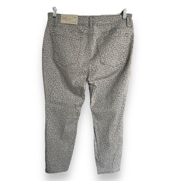 Ann Taylor LOFT Womens Jeans Sz 31 12 Curvy Skinny Ankle Gray Leopard Print NEW - Picture 5 of 8